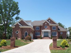 Brick custom homes