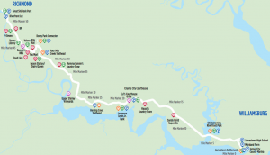 Virginia Capital Trail Map